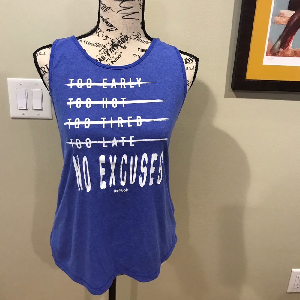 Inspirational phrases on violent workout tank